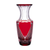 Ruby Red Vase 12.6 in