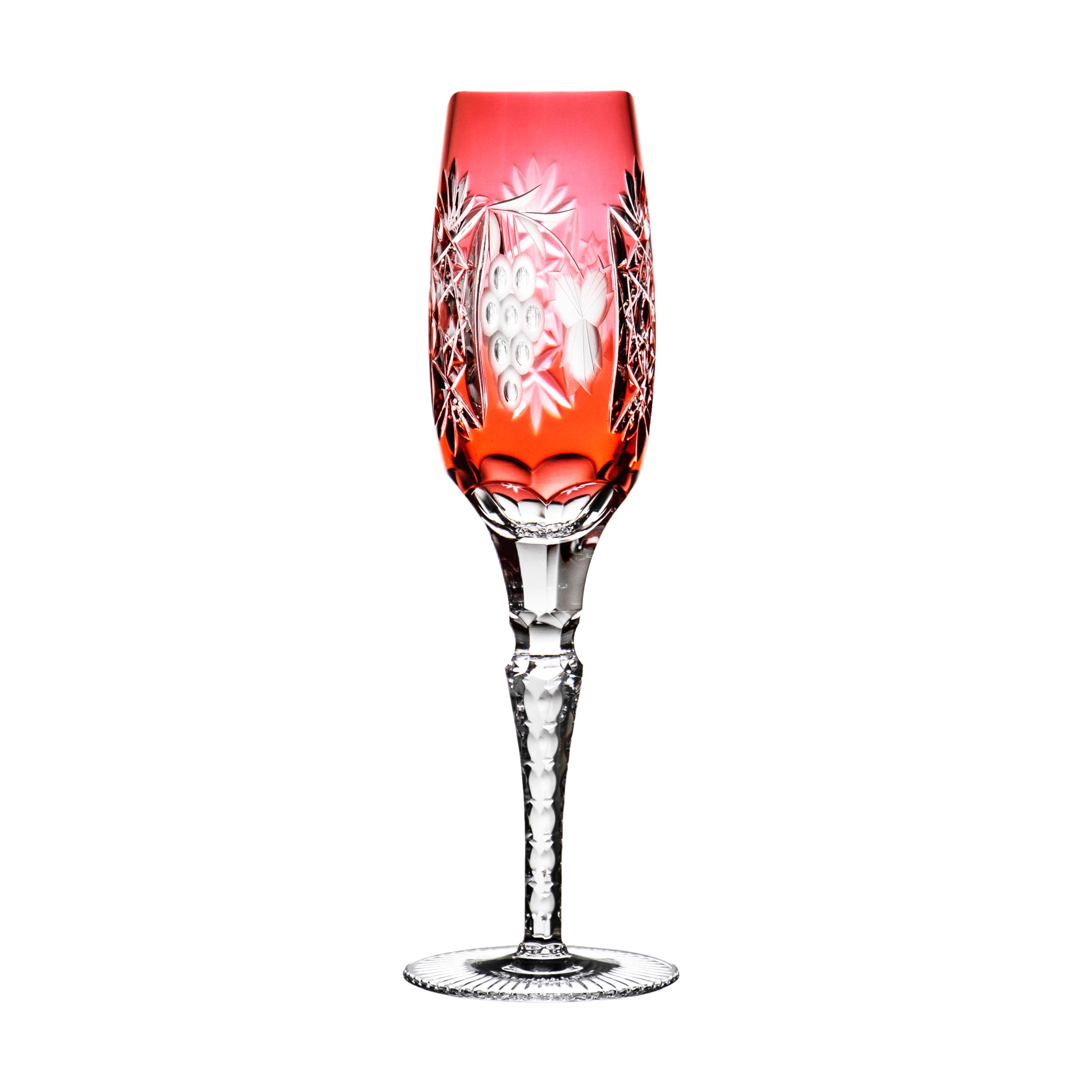 Marsala Golden Red Champagne Flute