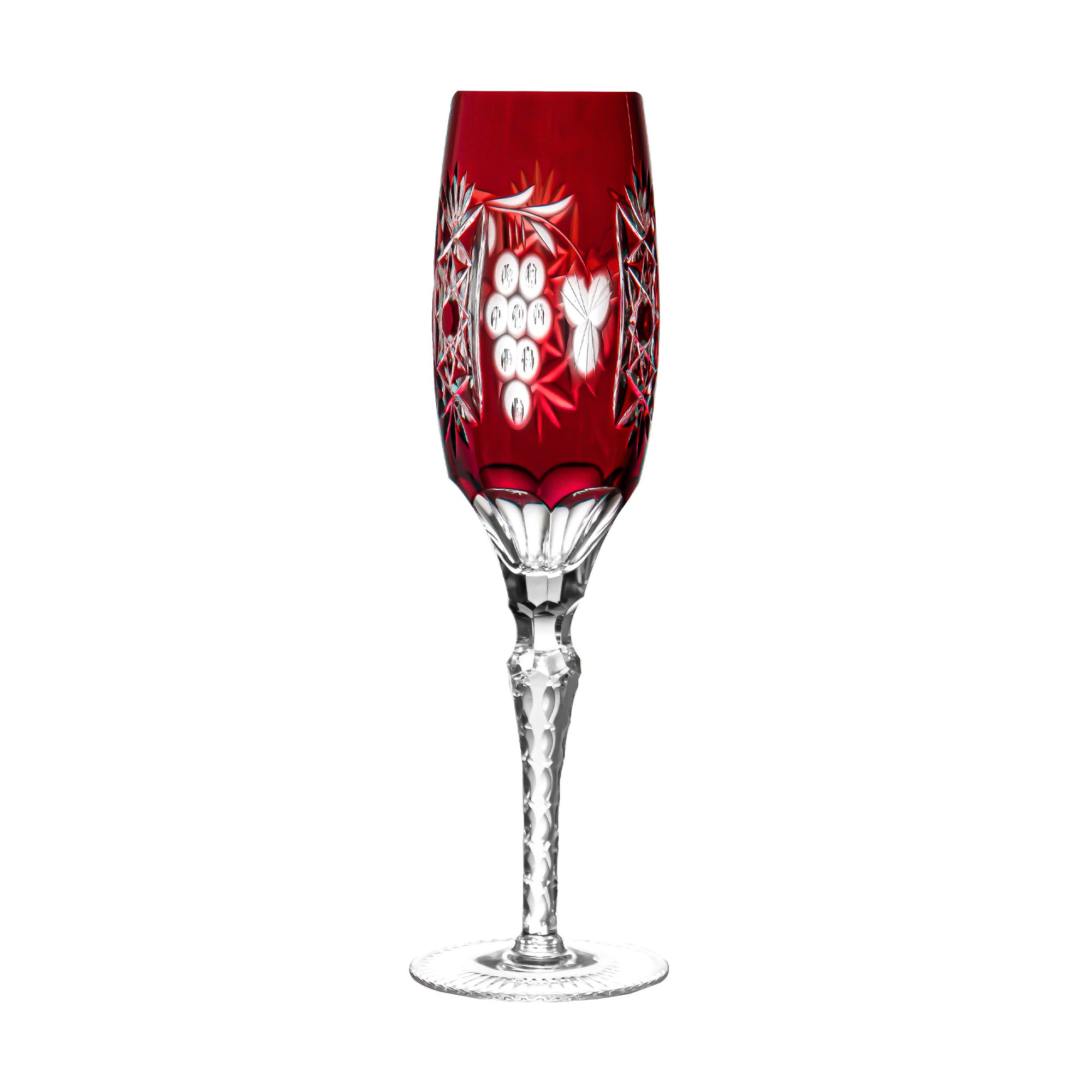Marsala Ruby Red Champagne Flute