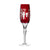Marsala Ruby Red Champagne Flute