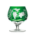Marsala Green Brandy Glass
