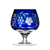Marsala Blue Brandy Glass