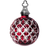 Waterford Annual Ornament ‘2013’ Ruby Red Bauble 2.9 in