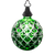 Waterford Annual Ornament ‘2014’ Green Bauble 2.9 in