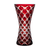 Stars Ruby Red Vase 7.9 in