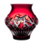 Waterford Fleurology Cleo Ruby Red Vase 7.1 in
