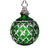Waterford Annual Ornament ‘2016’ Green Bauble 2.9 in