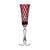 Stars Ruby Red Champagne Flute