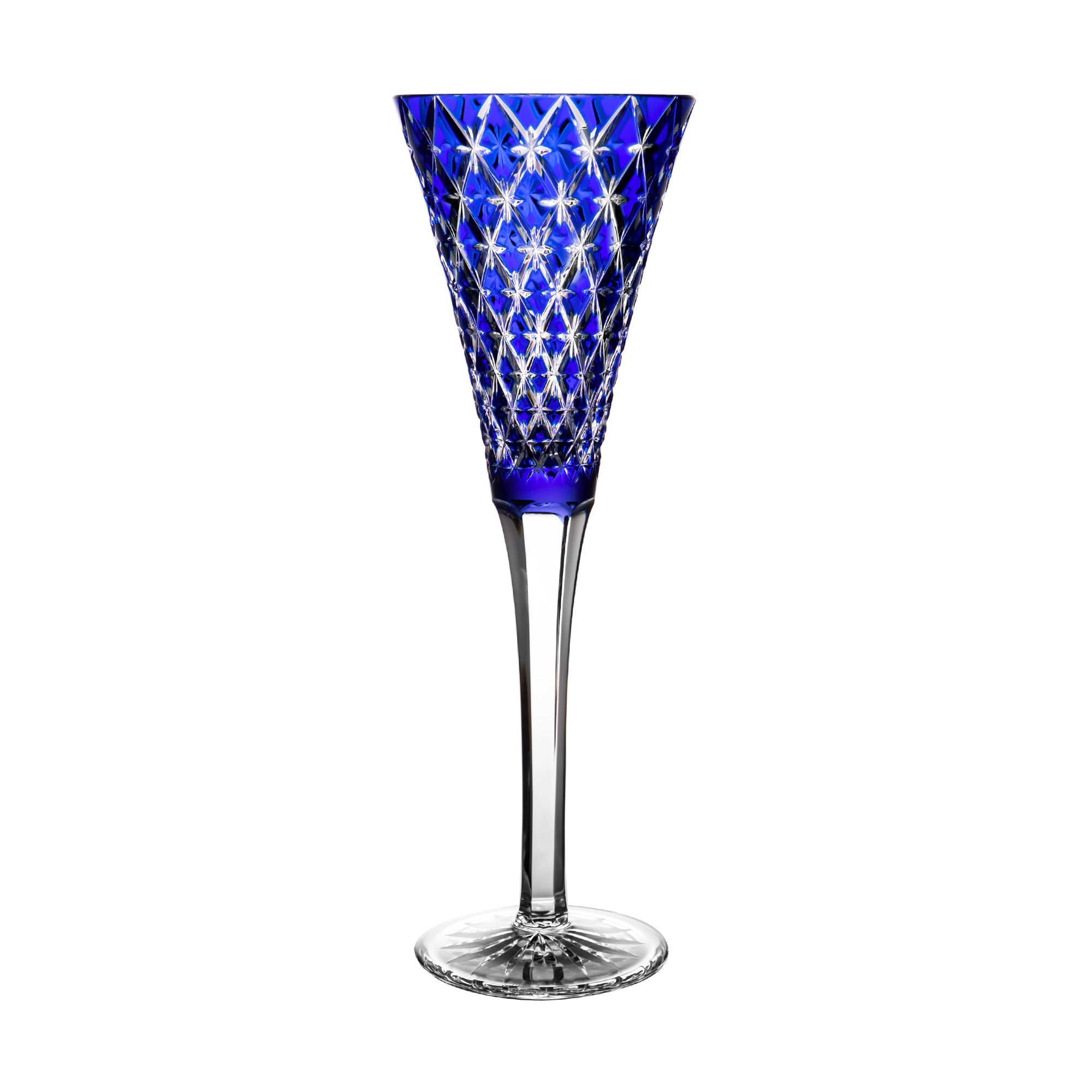 Stars Blue Champagne Flute