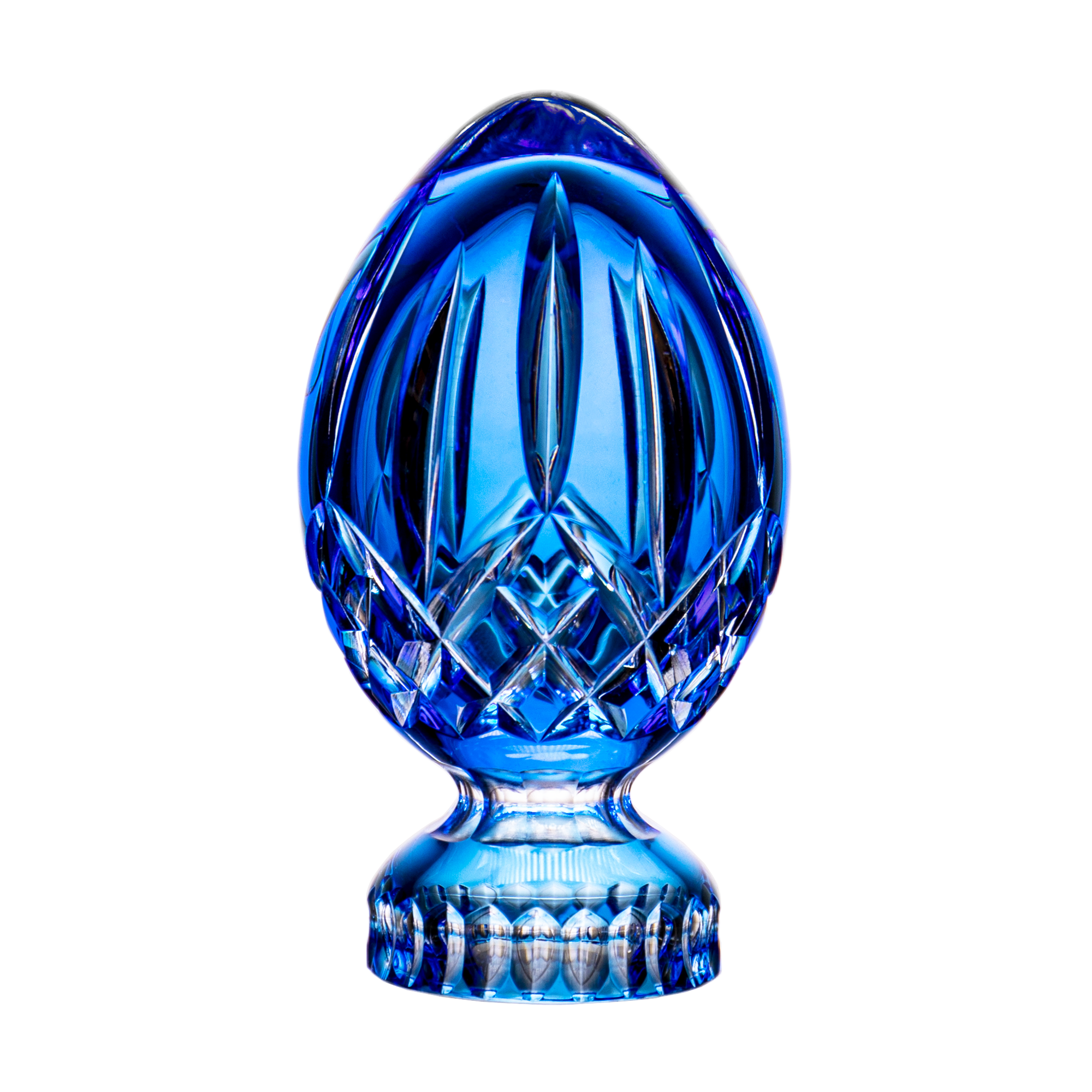 Waterford Lismore Light Blue Paperweight 4.5 in