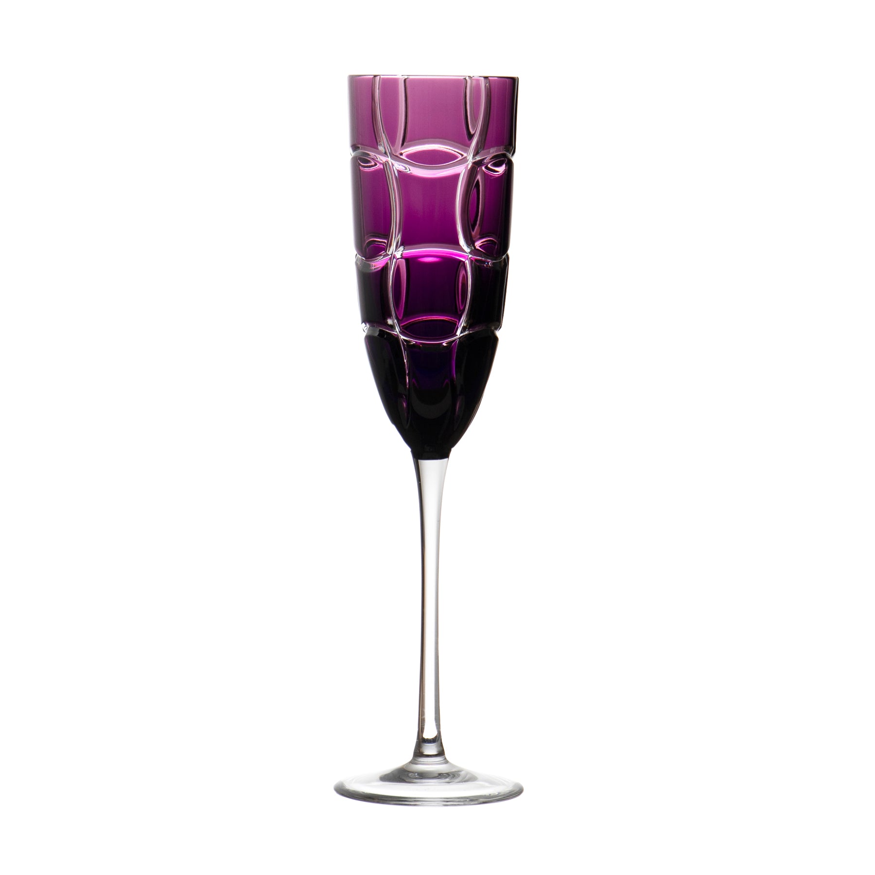 Zoe Purple Champagne Flute
