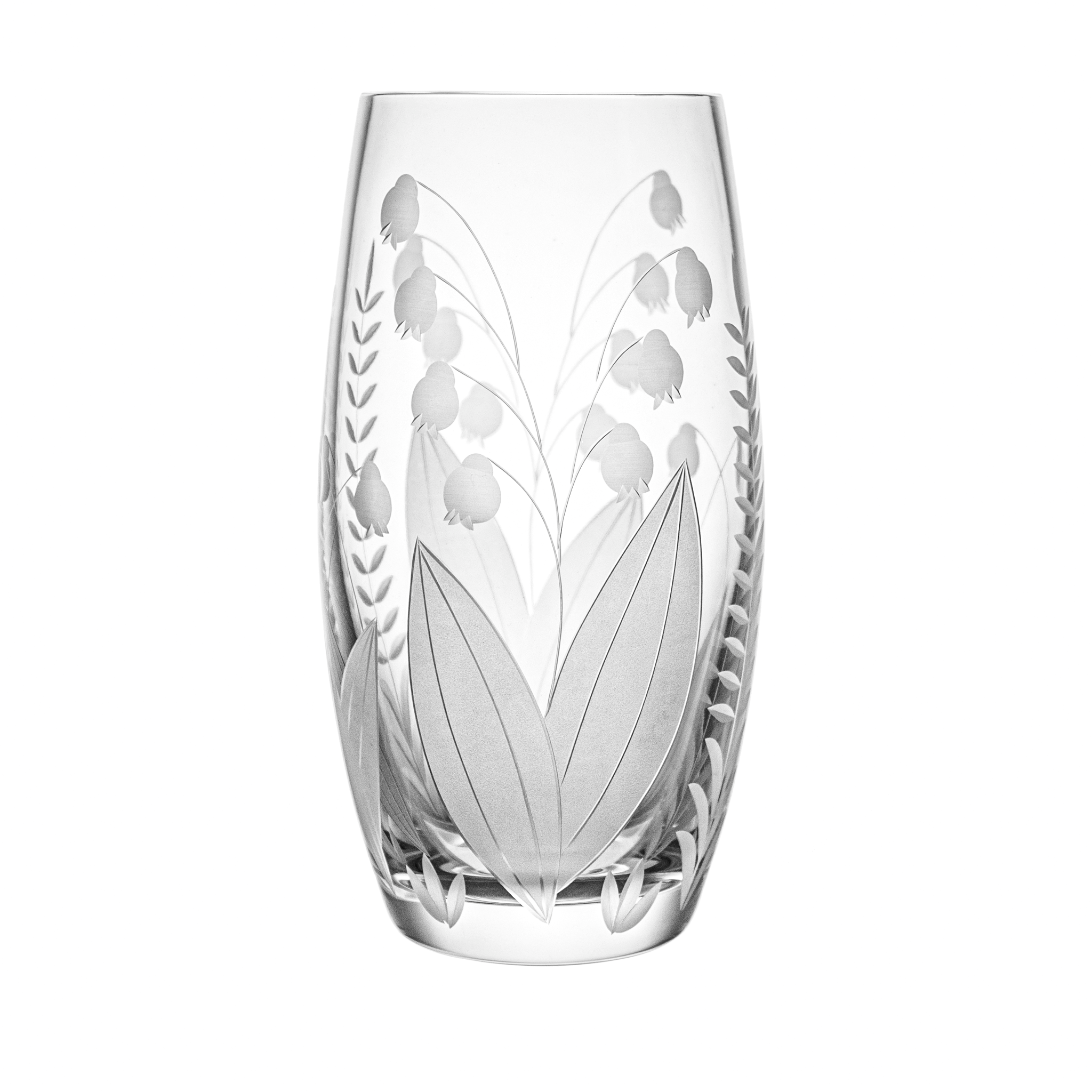 Tiffany Lily of the Valley Vase 7.9 in - Ajka Crystal