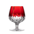 Castille Ruby Red Brandy Glass
