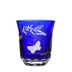 Butterfly Blue Old Fashioned - Ajka Crystal
