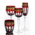 Set of Versace Gala Prestige Medusa Ruby Red Small Wine Glass &amp; Champagne Flute