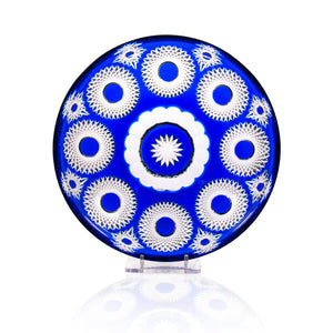 Fabergé Blue Centerpiece Bowl 12.2 in