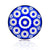 Fabergé Blue Centerpiece Bowl 12.2 in