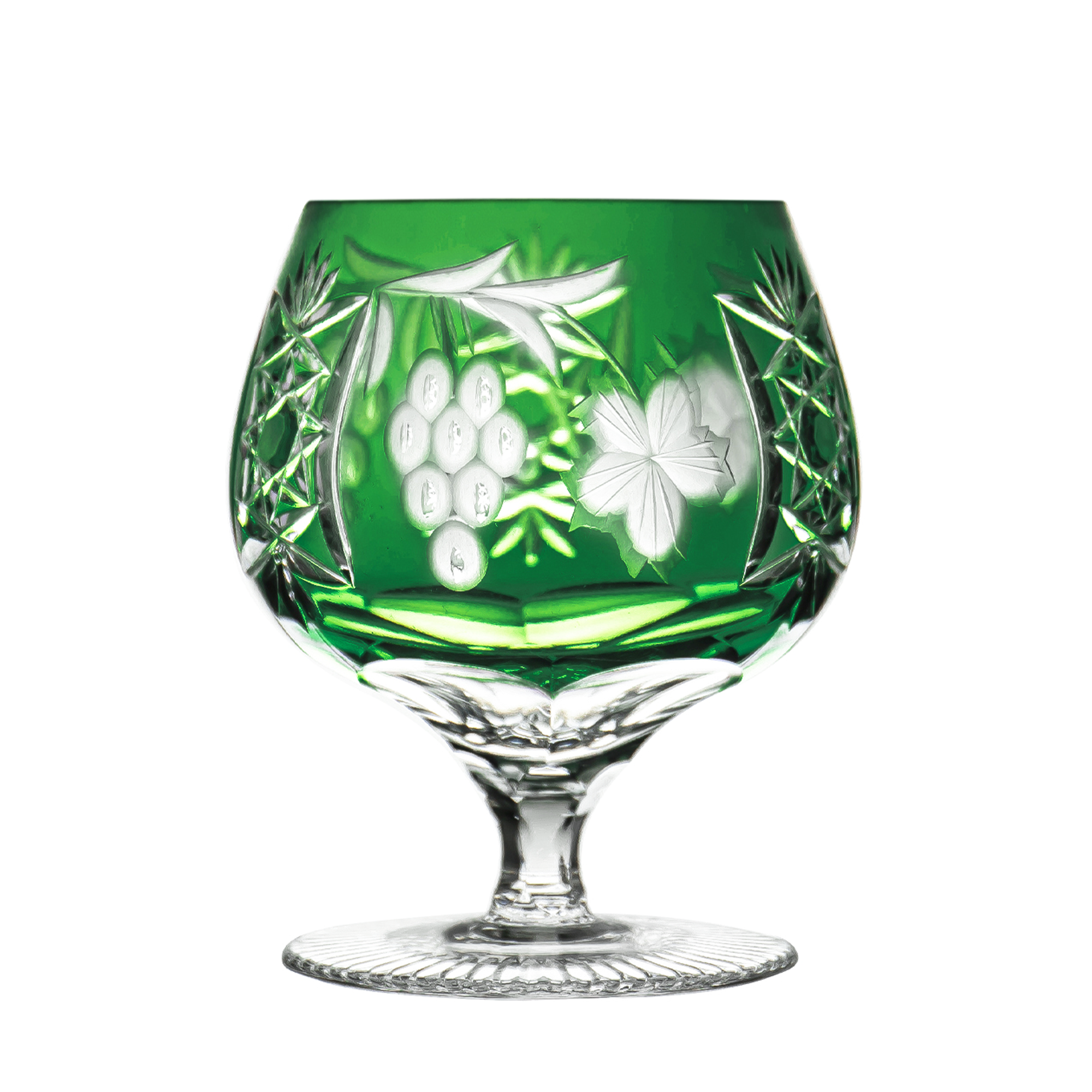Marsala Green Brandy Glass