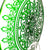 Green Cameo Plate 12.6 in