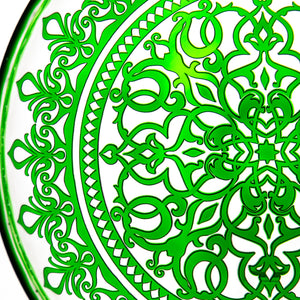 Green Cameo Plate 12.6 in