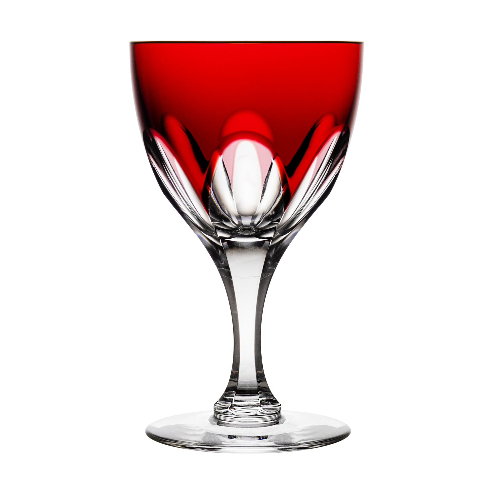 Fabergé Lausanne Ruby Red Wine Glass