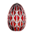 Easter Ruby Red Egg Paperweight 4.7 in