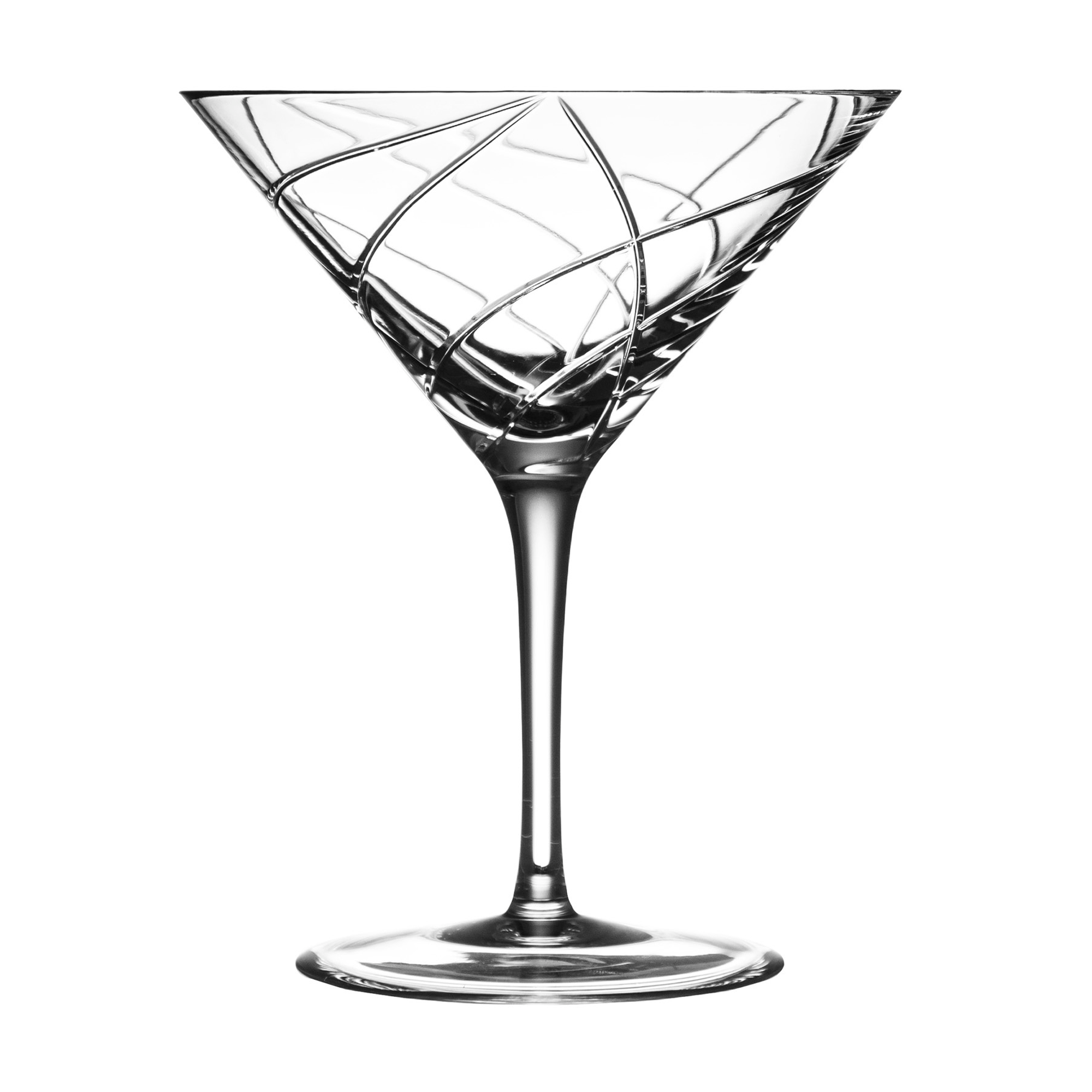 Birks Crystal Kusa Martini Glass