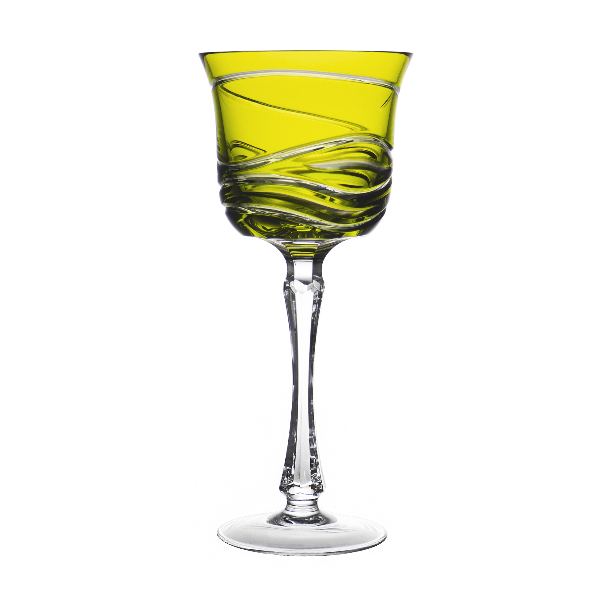 Birks Crystal Silver Ribbon Reseda Water Goblet