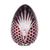 Russian Court Ruby Red Egg Paperweight 4.7 in