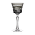 Birks Crystal Silver Ribbon Grey Small Wine Glass