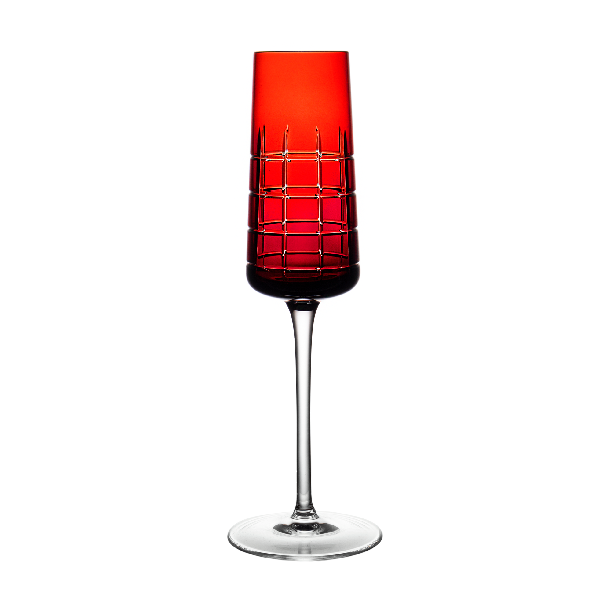 Graphik Ruby Red Champagne Flute