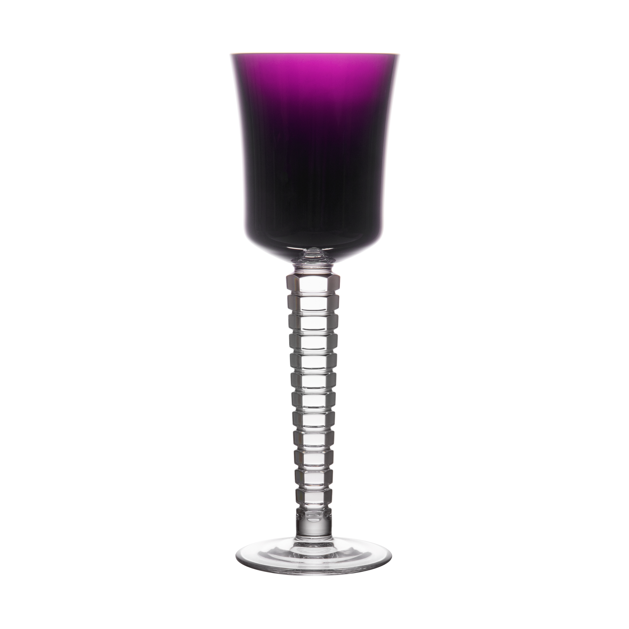 Cristal de Sèvres Vertigo T101 Purple Small Wine Glass