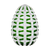 Easter Double Cased Green and White Egg Paperweight 4.7 in