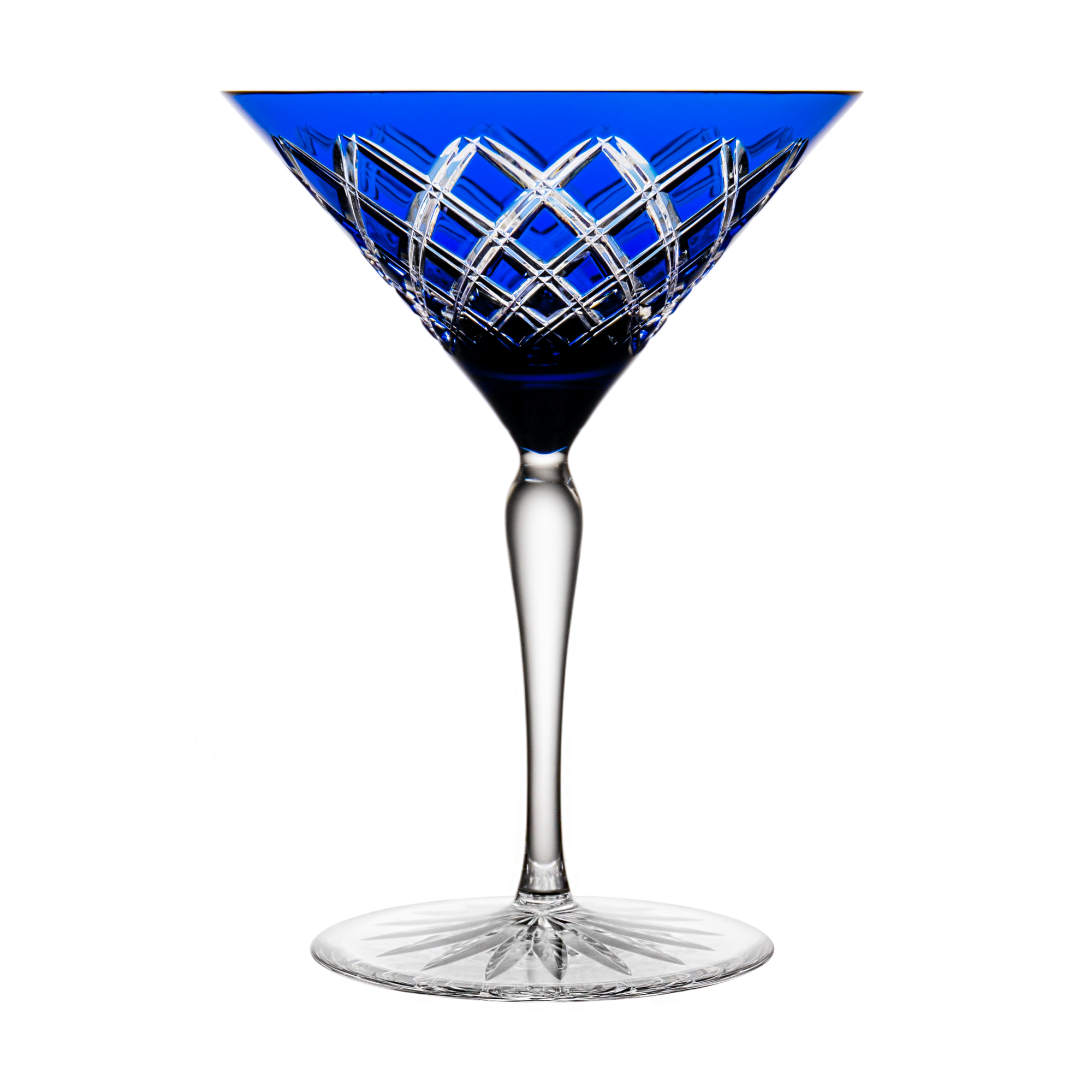 Fabergé Athenee Blue Martini Glass