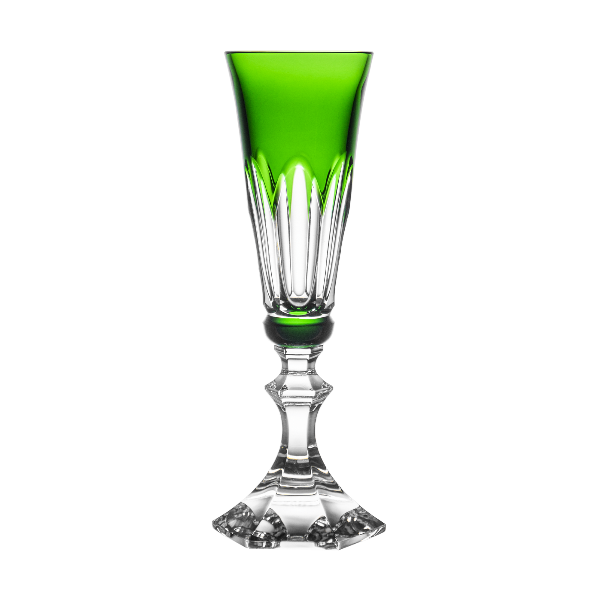 Cristal de Paris Eminence Green Champagne Flute