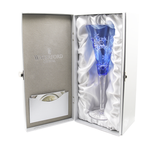 Waterford Snowflake Wishes ‘2013 Goodwill’ Light Blue Champagne Flute