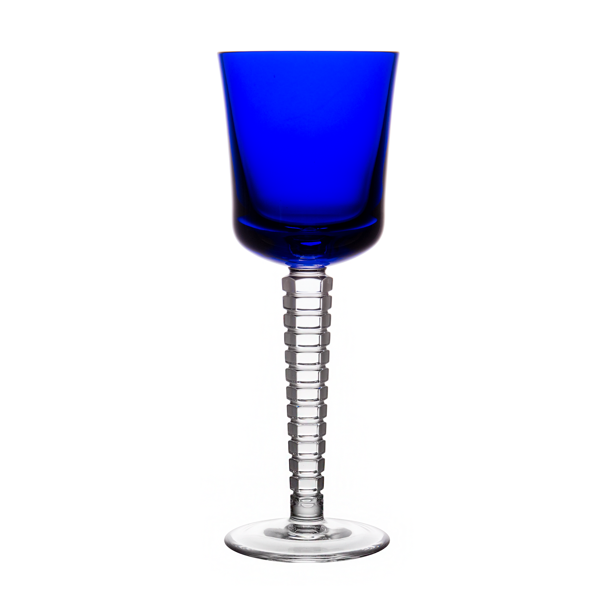 Cristal de Sèvres Vertigo T101 Blue Large Wine Glass