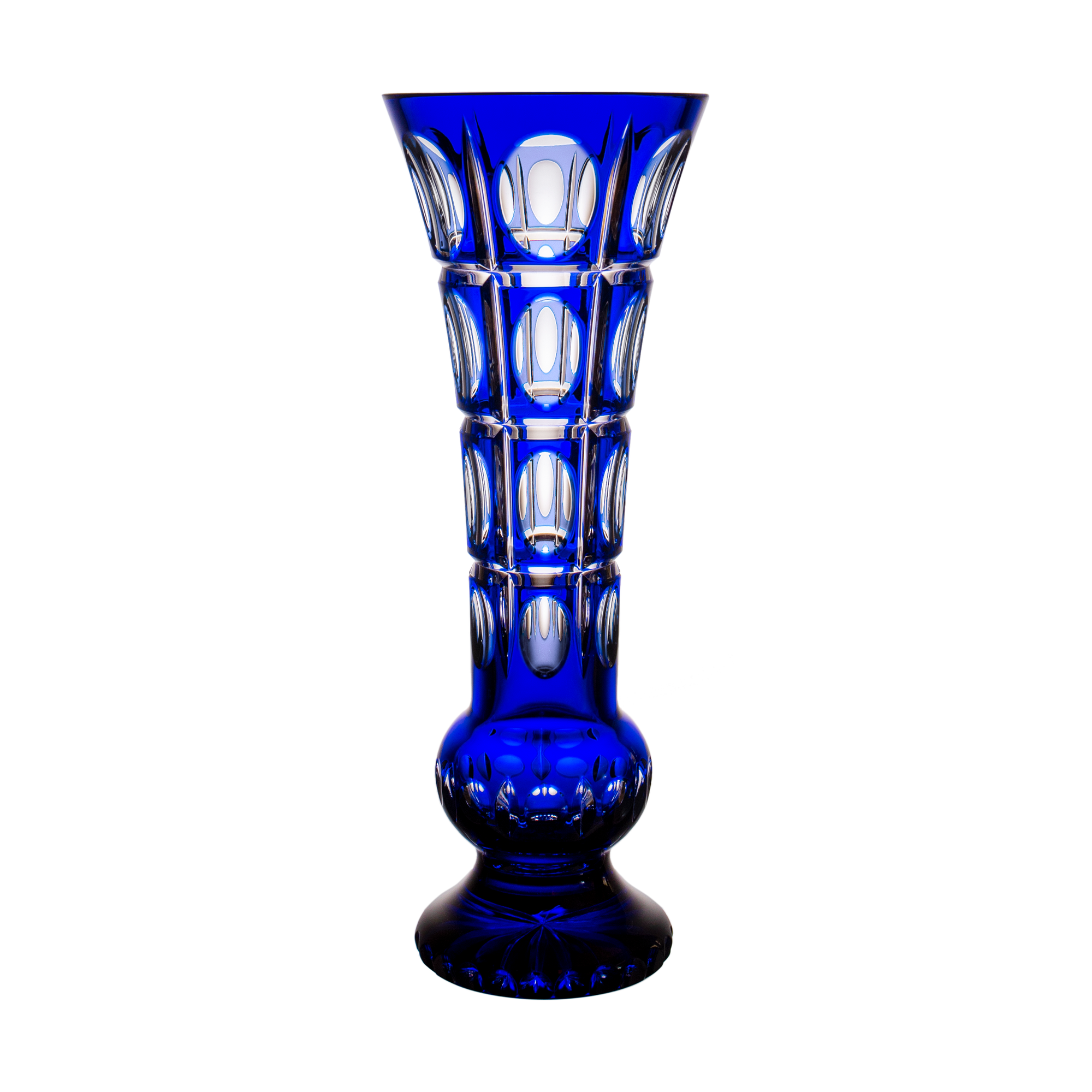 Evelyn Blue Vase 13.8 in