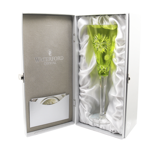Waterford Snowflake Wishes ‘2012 Courage’ Green Champagne Flute