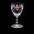 Ajka Crystal Double-Headed Eagle Goblet with Golden Emblem