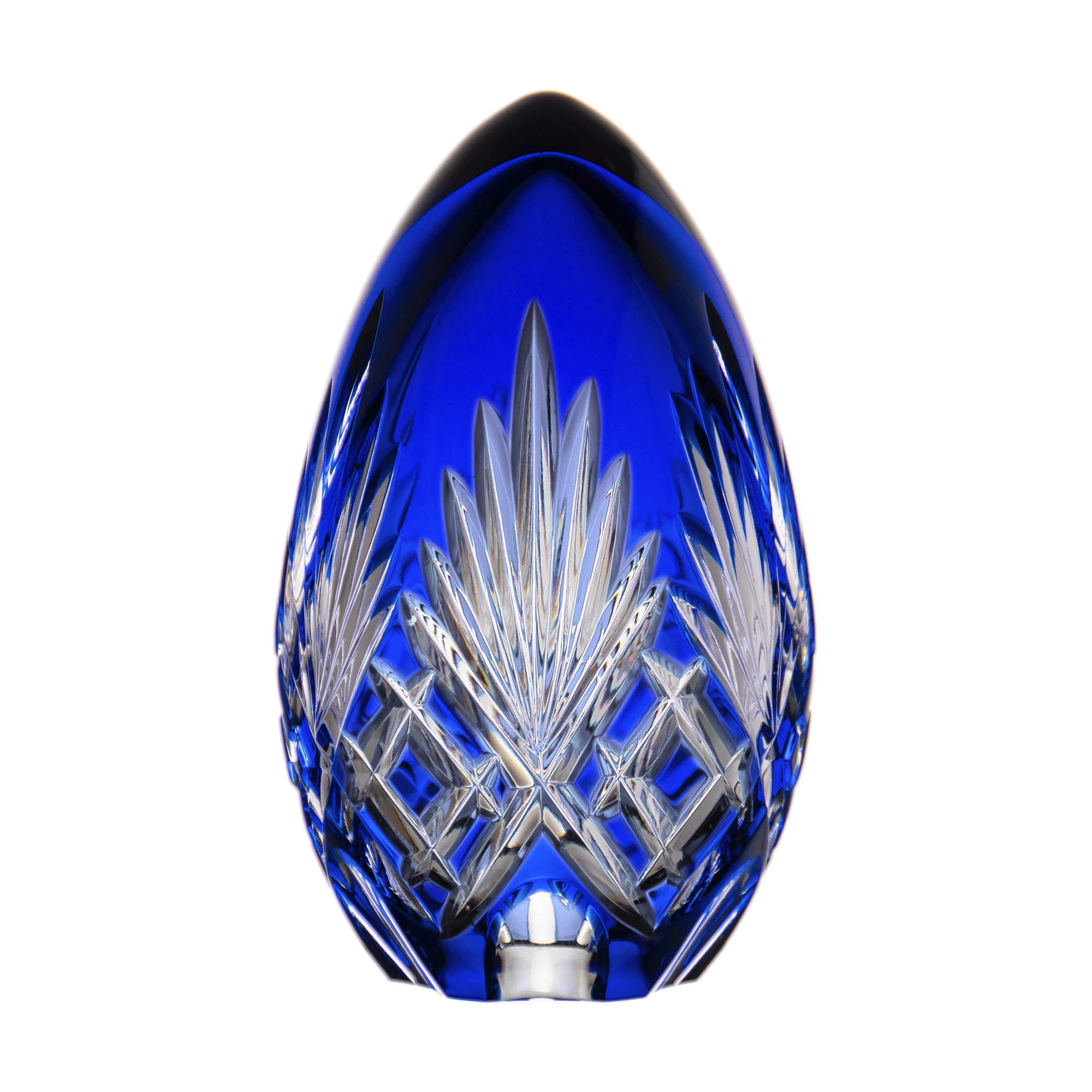 Fabergé Odessa Blue Egg Paperweight 4.7 in