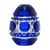 Fabergé Russian Court Blue Egg Paperweight 2.4 in