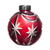 Frosty Ruby Red Ball Ornament 2.9 in