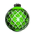 Waterford Ball Green Ornament 2.9 in