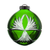 Hope For Peace Green Ball Ornament 2.9 in