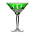 Majesty Green Martini Glass