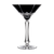 Castille Black Martini Glass
