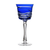 Birks Crystal Silver Ribbon Blue Water Goblet