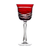 Birks Crystal Silver Ribbon Ruby Red Water Goblet