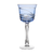 Birks Crystal Silver Ribbon Light Blue Water Goblet